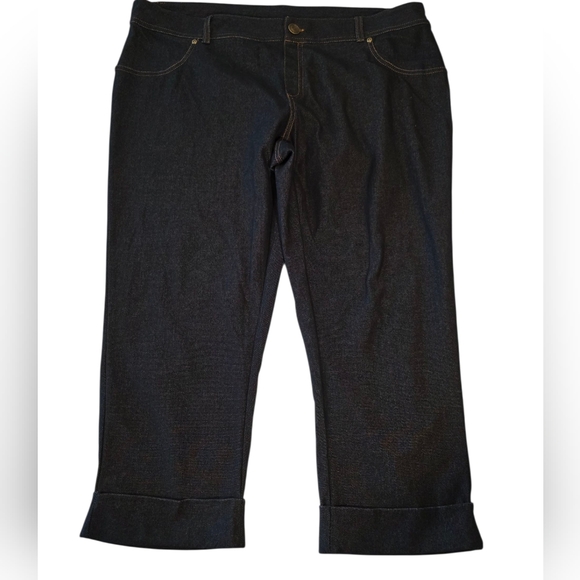 Bobbie Brooks Stretch Jean Capris 2X NEW - Picture 1 of 12
